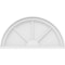 Ekena Millwork Half Round 3 Spoke Architectural Grade PVC Pediment, 28"W x 14"H x 2"P PEDPS028X140HRO03 - alternate 6